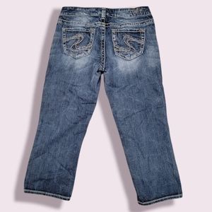 Silver Aiko Capri's Size 27